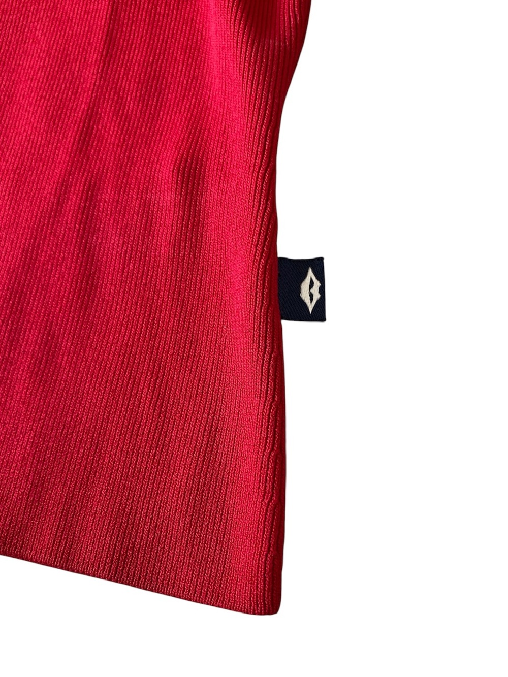 Bisou Jeans Red Ribbed Drawstring Tank - Picture 6 of 7